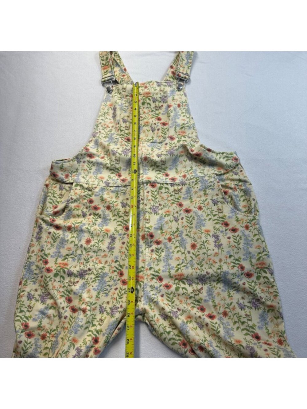 Swoveralls Floral Garden Print Sweatpant Overalls Size XL Comfycore Pockets - Picture 7 of 12